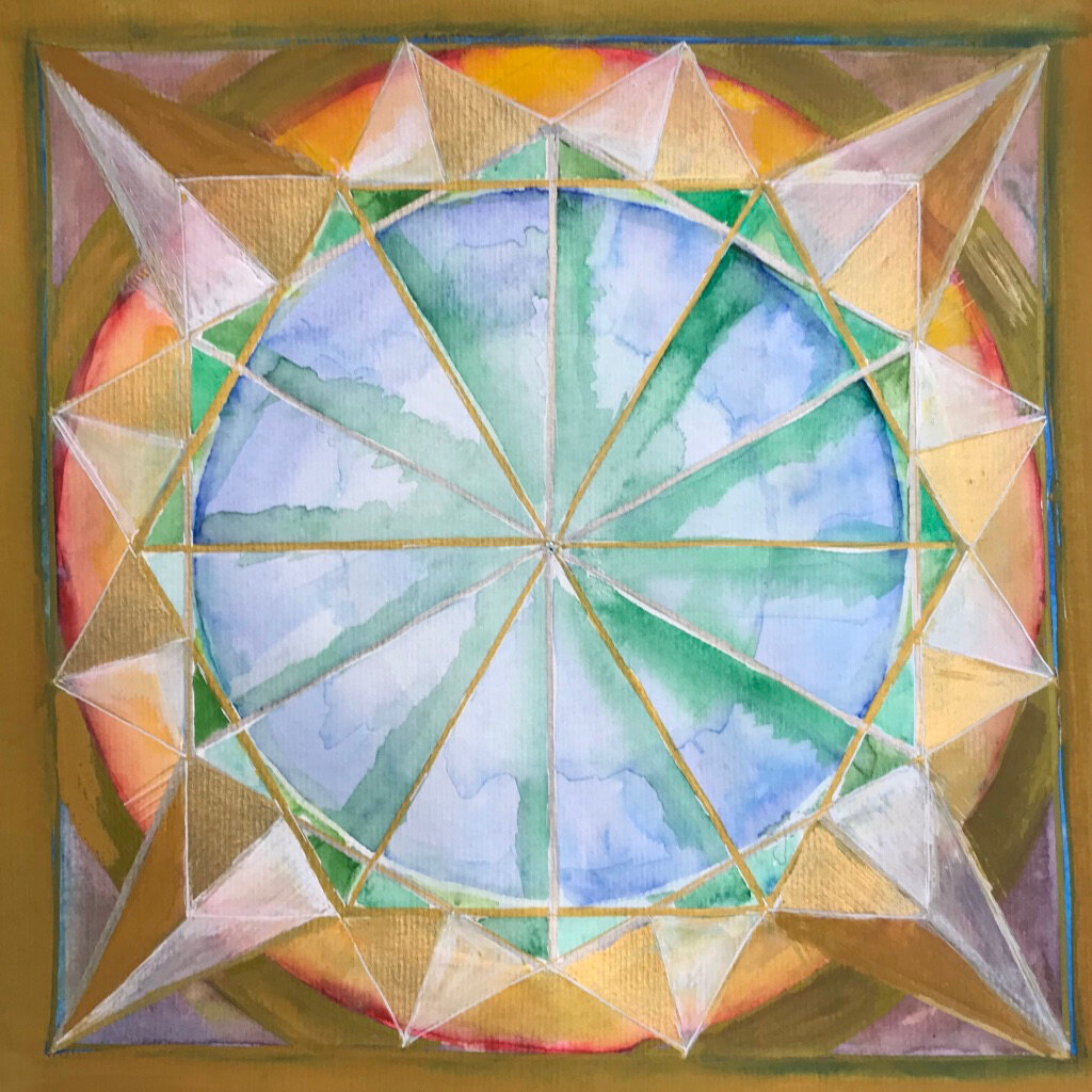 Instant 6.6.6, Technique mixte, 30 × 30 cm
